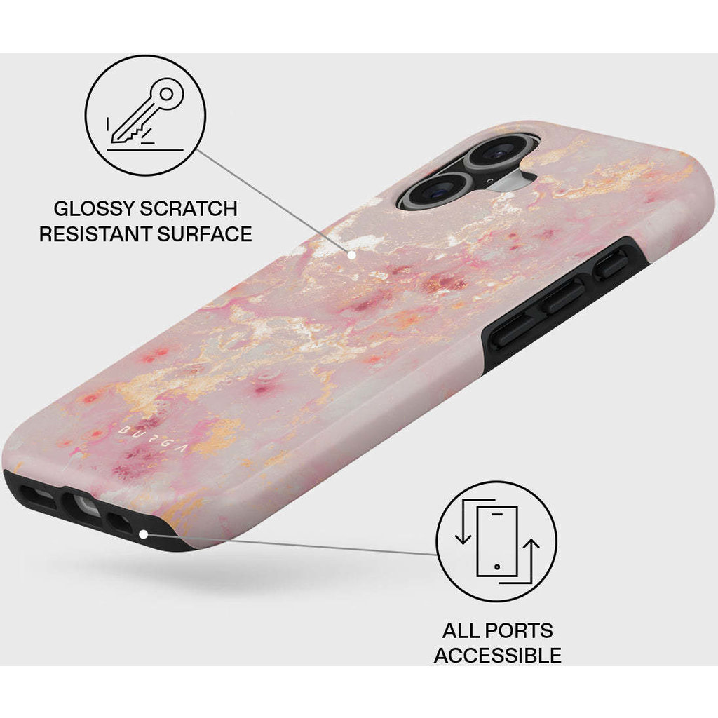 Burga Tough MagSafe Case Apple iPhone 17 - Golden Coral - Afbeelding 3