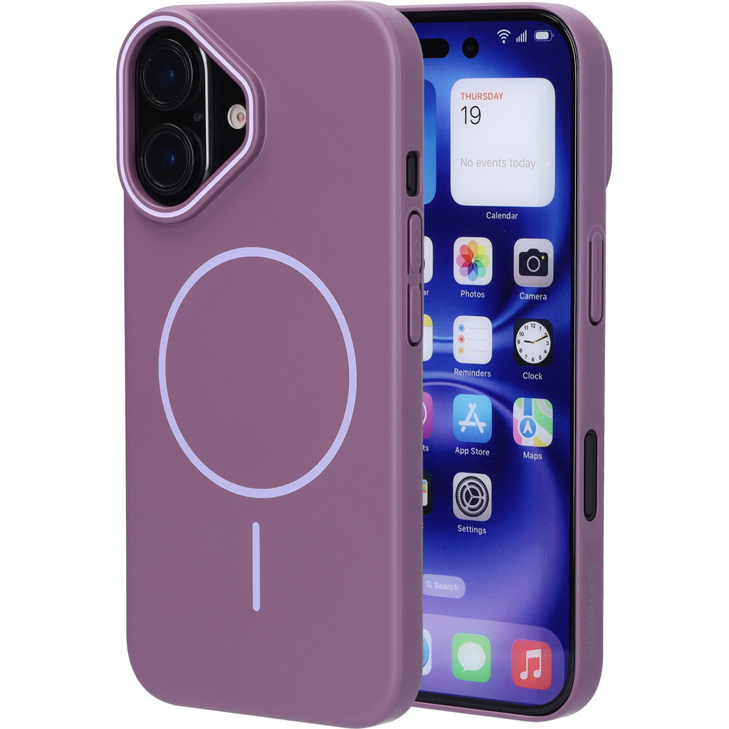 Mobiparts Slim Line Case Apple iPhone 16 (MagSafe Compatible) Imperial Purple