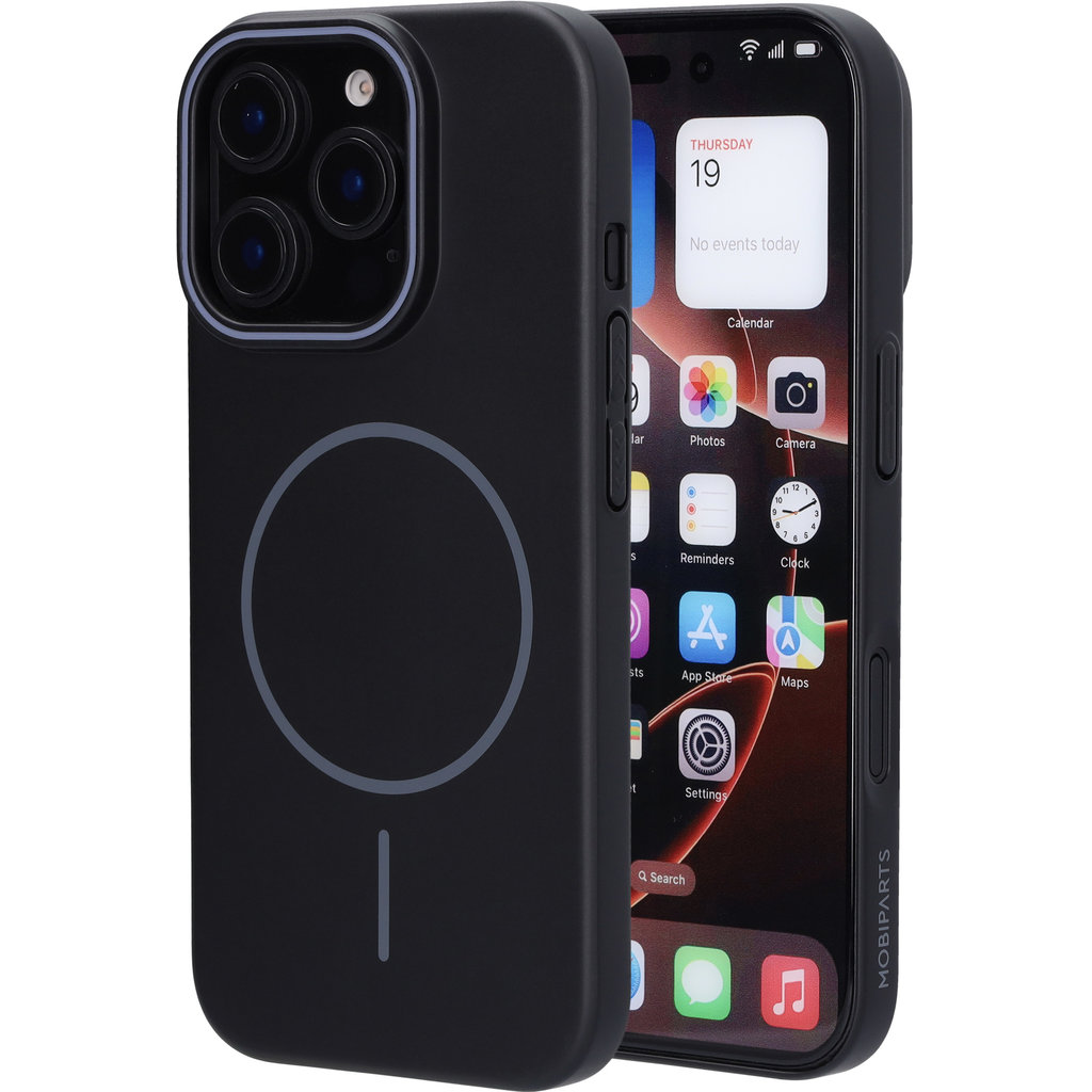 Mobiparts Slim Line Case Apple iPhone 16 Pro (MagSafe Compatible) Onyx Black