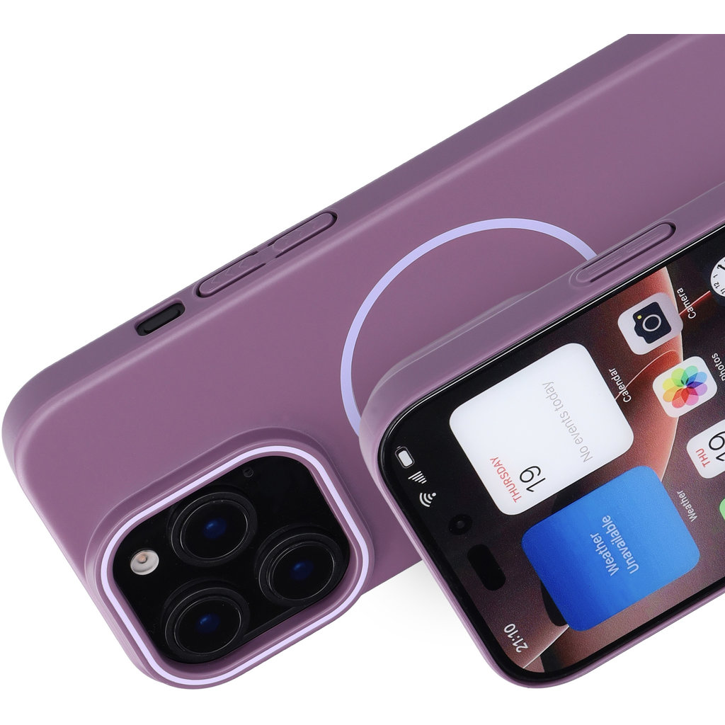Mobiparts Slim Line Case Apple iPhone 16 Pro (MagSafe Compatible) Imperial Purple - Afbeelding 2