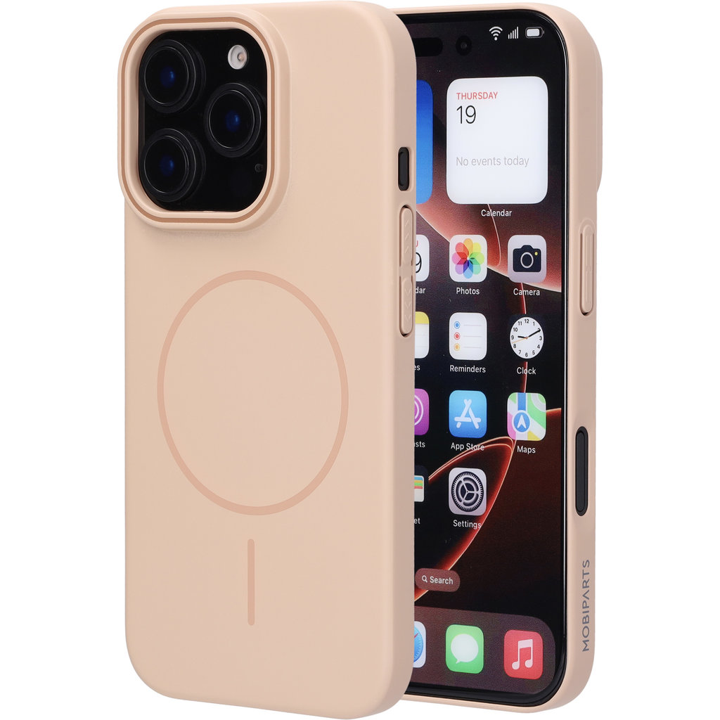 Mobiparts Slim Line Case Apple iPhone 16 Pro (MagSafe Compatible) Dune Sand