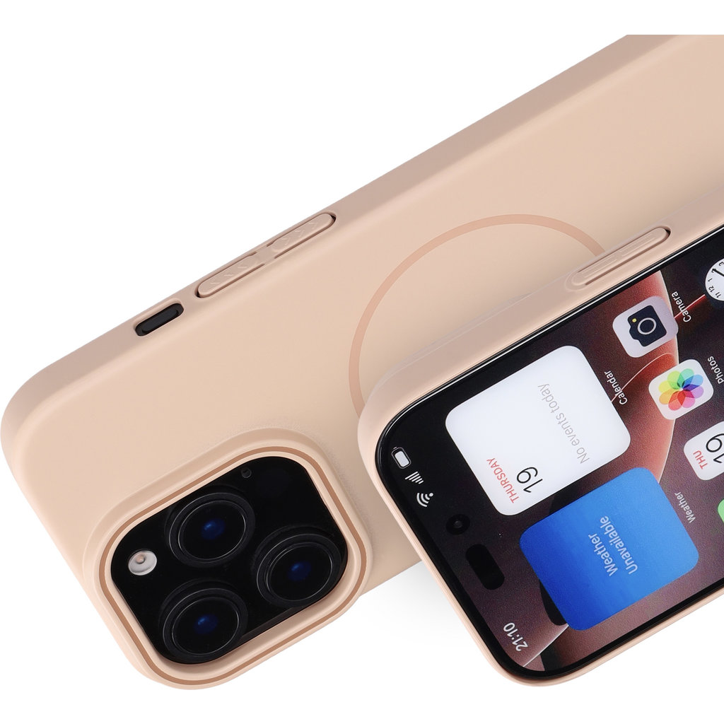 Mobiparts Slim Line Case Apple iPhone 16 Pro (MagSafe Compatible) Dune Sand - Afbeelding 2