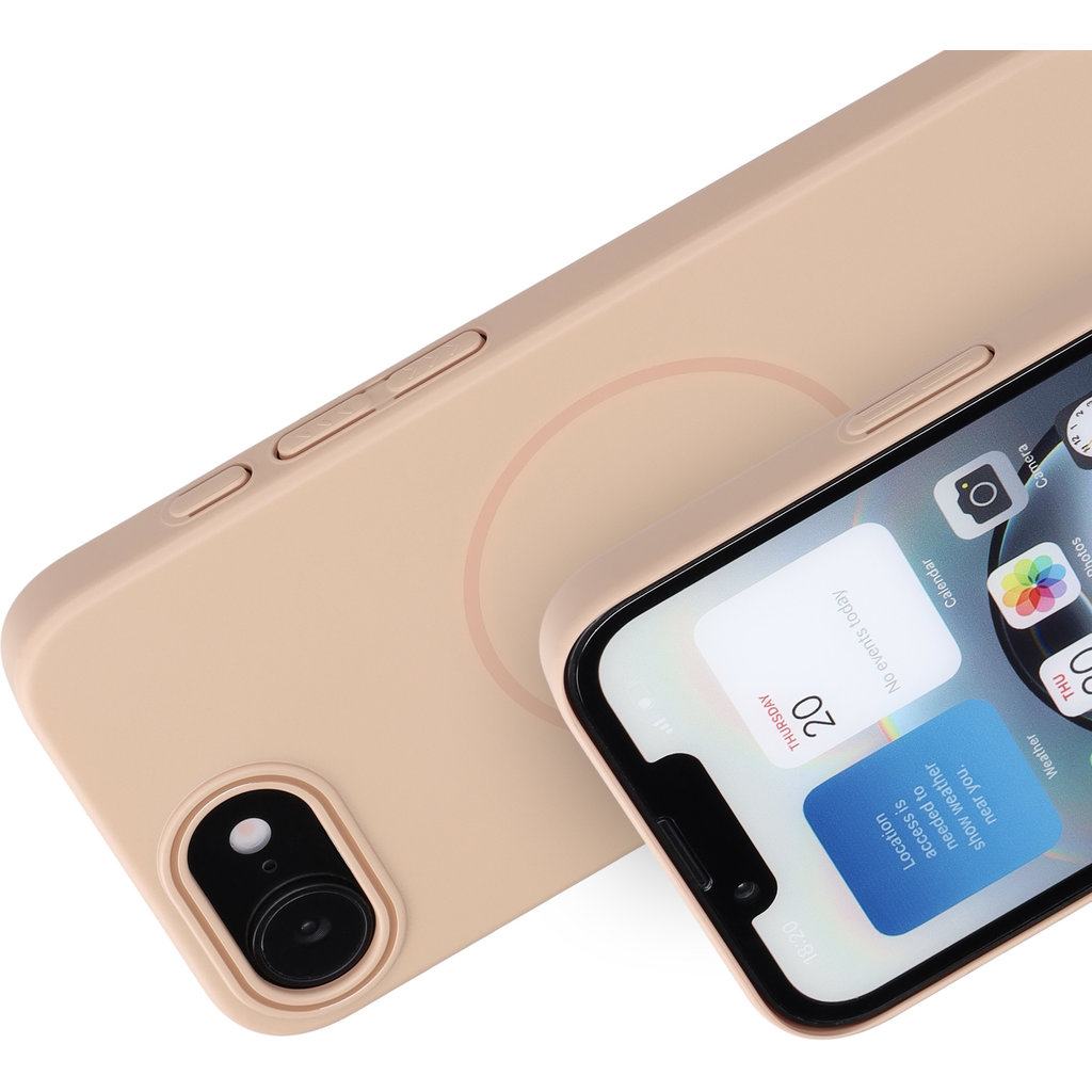Mobiparts Slim Line Case Apple iPhone 16e (MagSafe Compatible) Dune Sand - Afbeelding 2