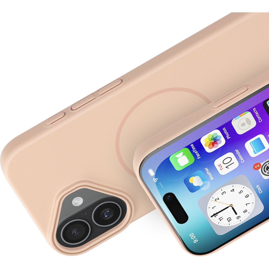 Mobiparts Slim Line Case Apple iPhone 17 (MagSafe Compatible) Dune Sand - Afbeelding 2