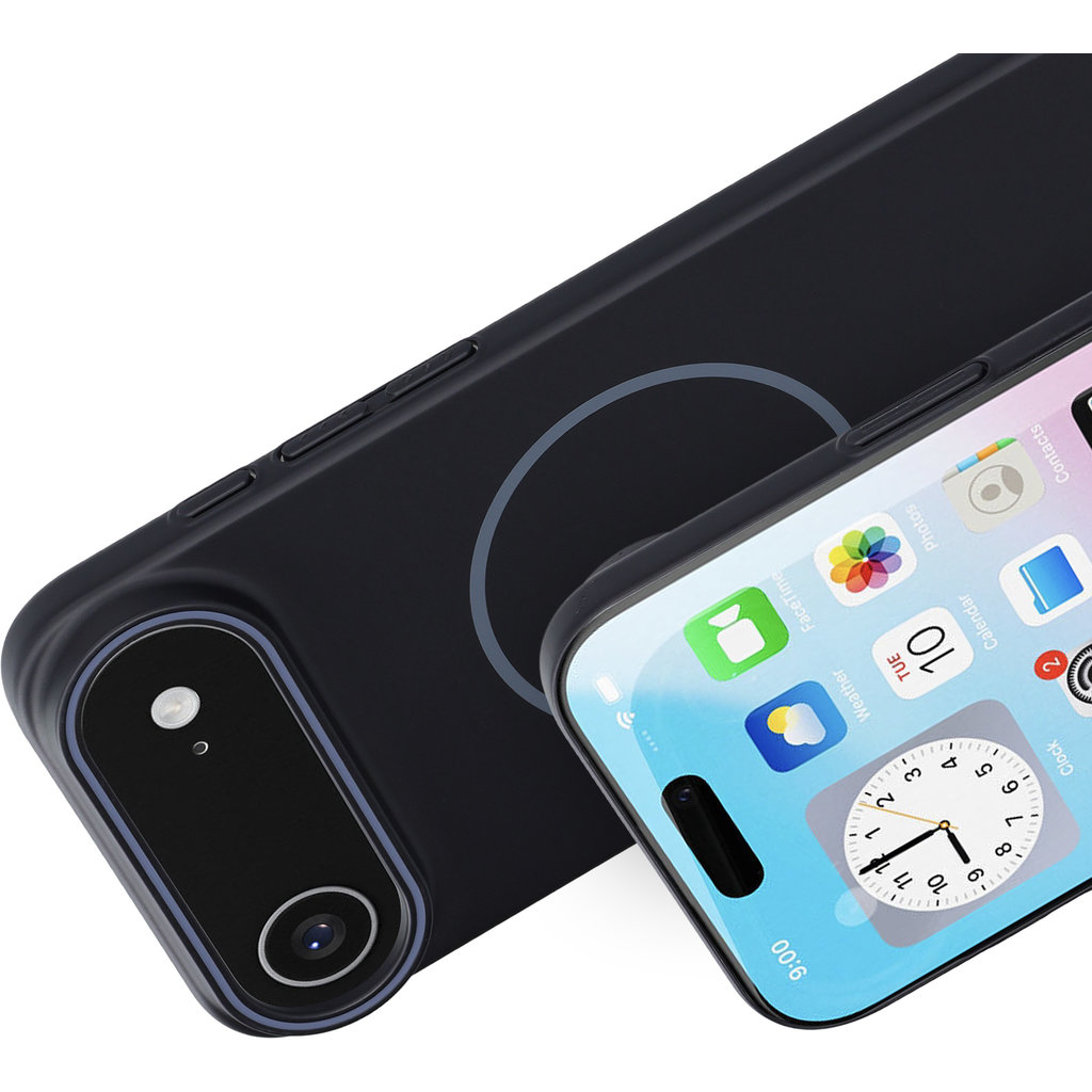 Mobiparts Slim Line Case Apple iPhone 17 Air (MagSafe Compatible) Onyx Black - Afbeelding 2