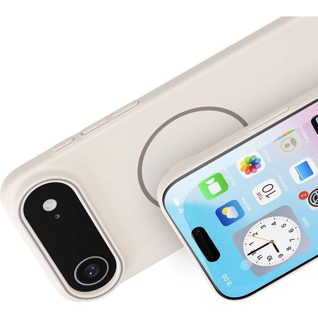 Mobiparts Slim Line Case Apple iPhone 17 Air (MagSafe Compatible) Off White - Afbeelding 2