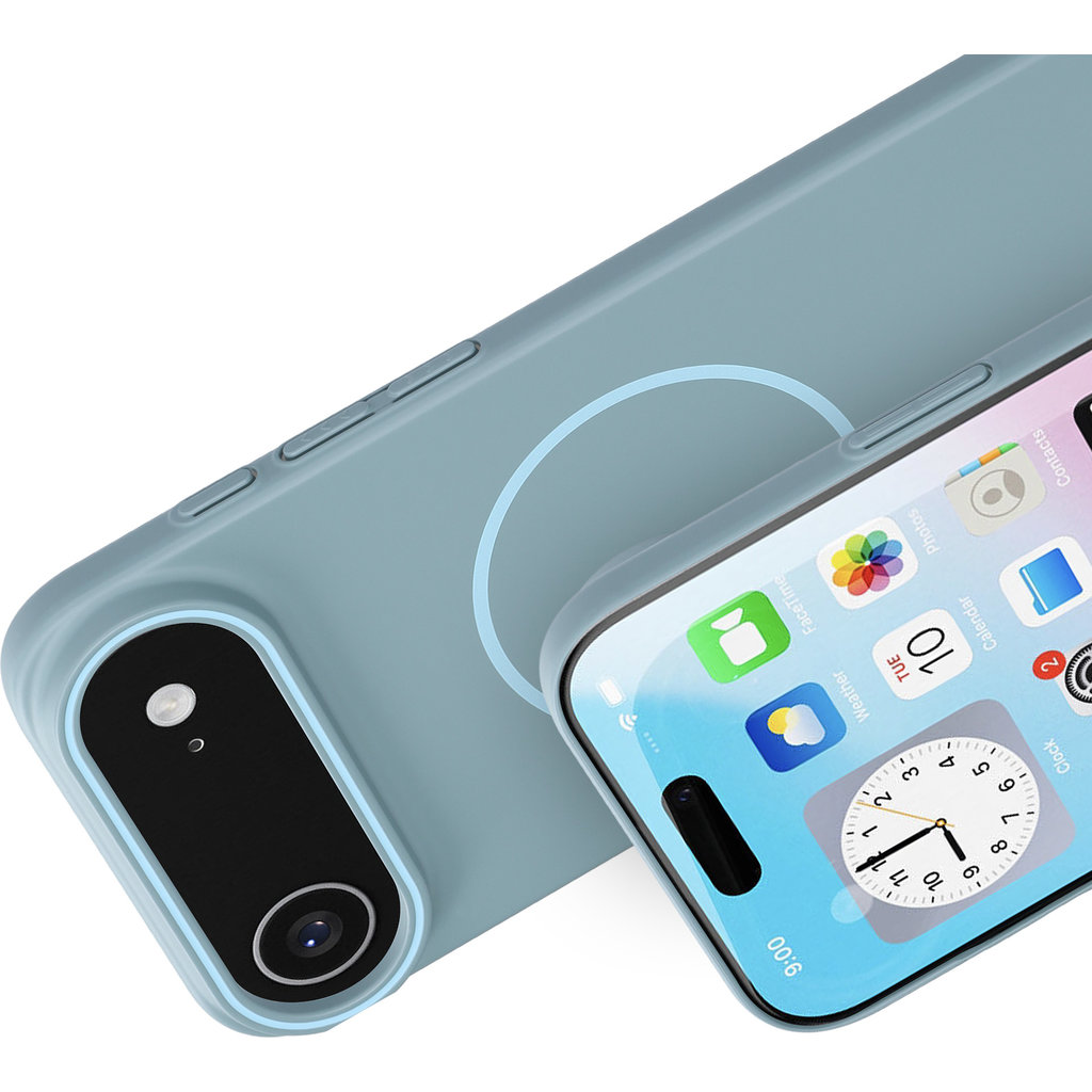 Mobiparts Slim Line Case Apple iPhone 17 Air (MagSafe Compatible) Sage Green - Afbeelding 2