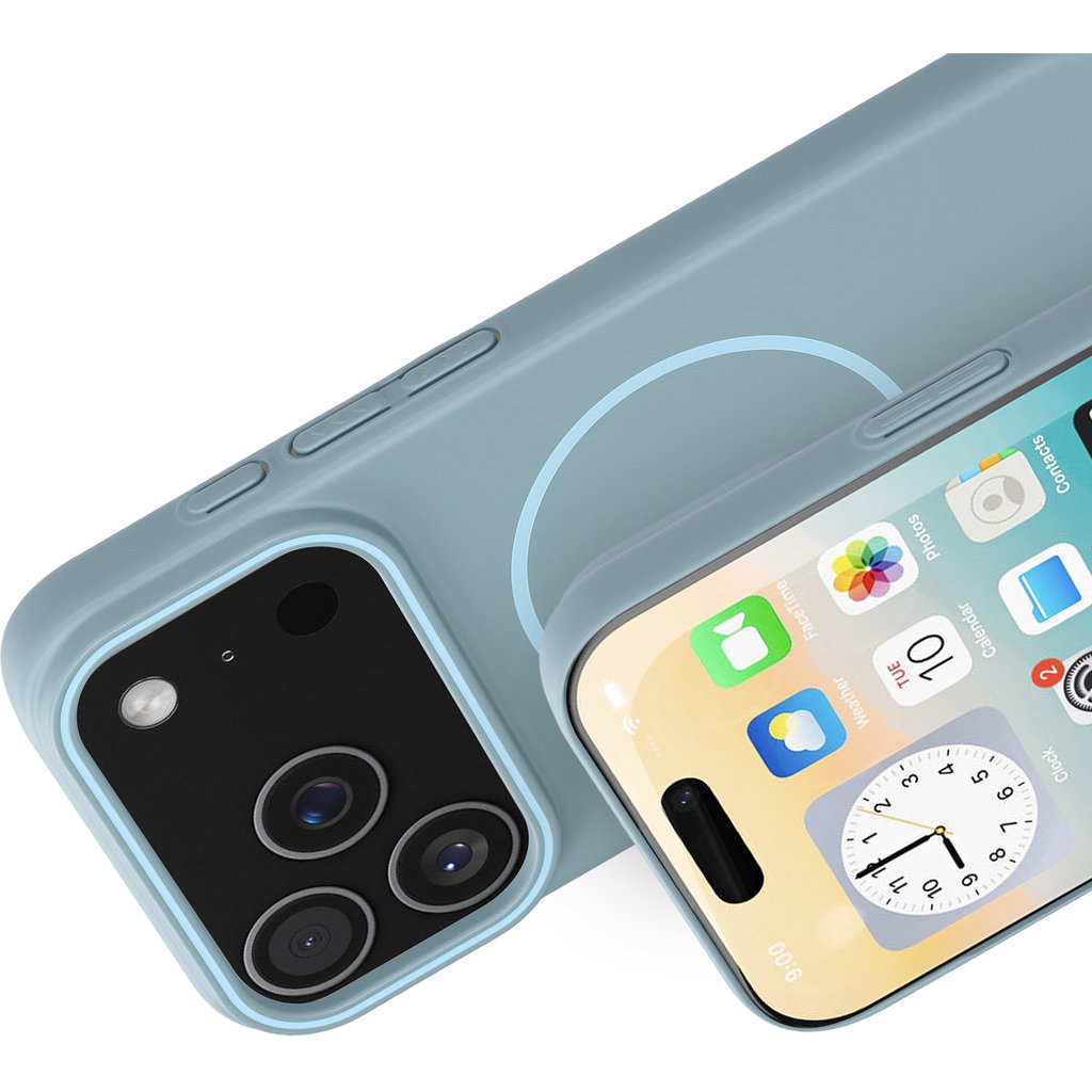 Mobiparts Slim Line Case Apple iPhone 17 Pro (MagSafe Compatible) Sage Green - Afbeelding 2