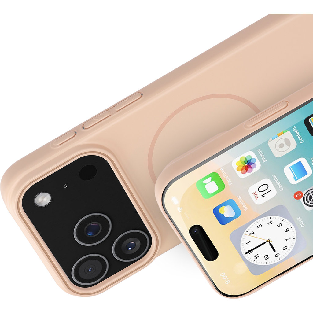 Mobiparts Slim Line Case Apple iPhone 17 Pro (MagSafe Compatible) Dune Sand - Afbeelding 2