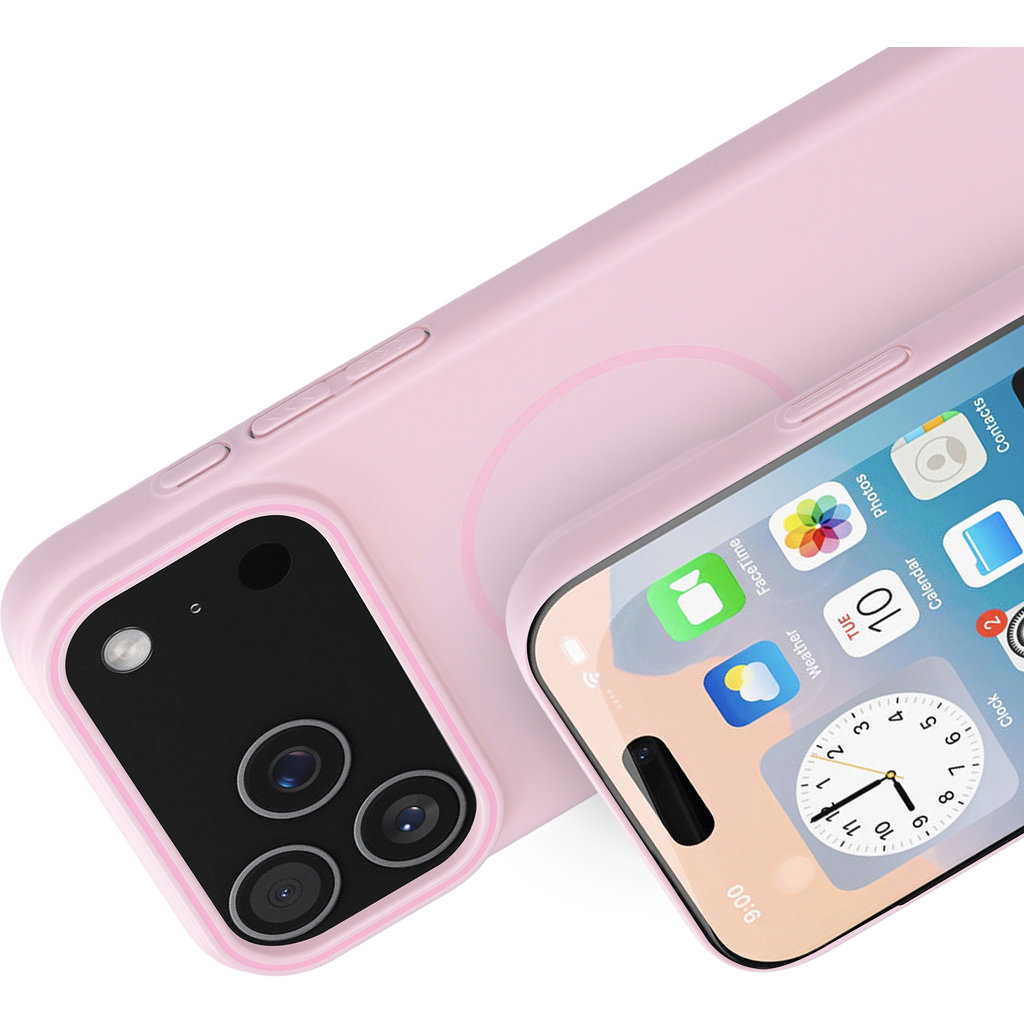Mobiparts Slim Line Case Apple iPhone 17 Pro Max (MagSafe Compatible) Blush Pink - Afbeelding 2