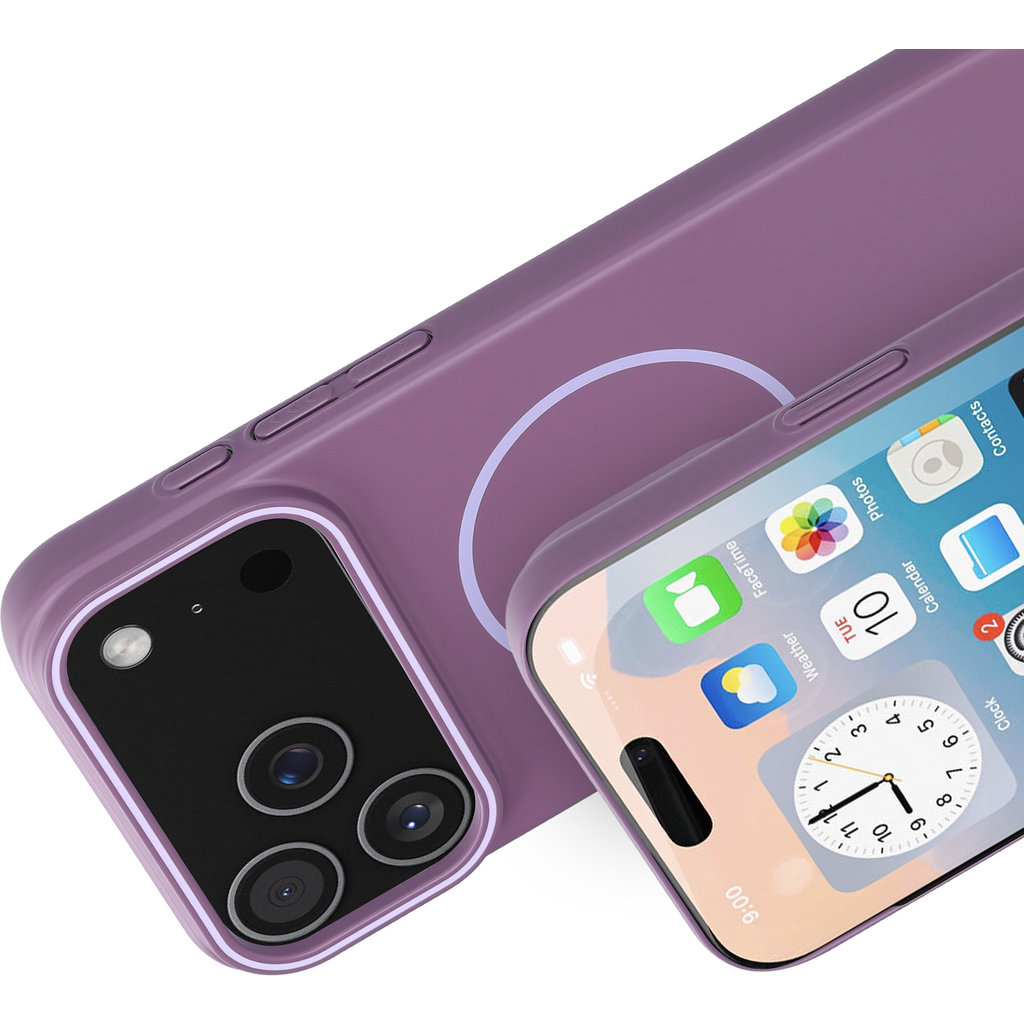 Mobiparts Slim Line Case Apple iPhone 17 Pro Max (MagSafe Compatible) Imperial Purple - Afbeelding 2