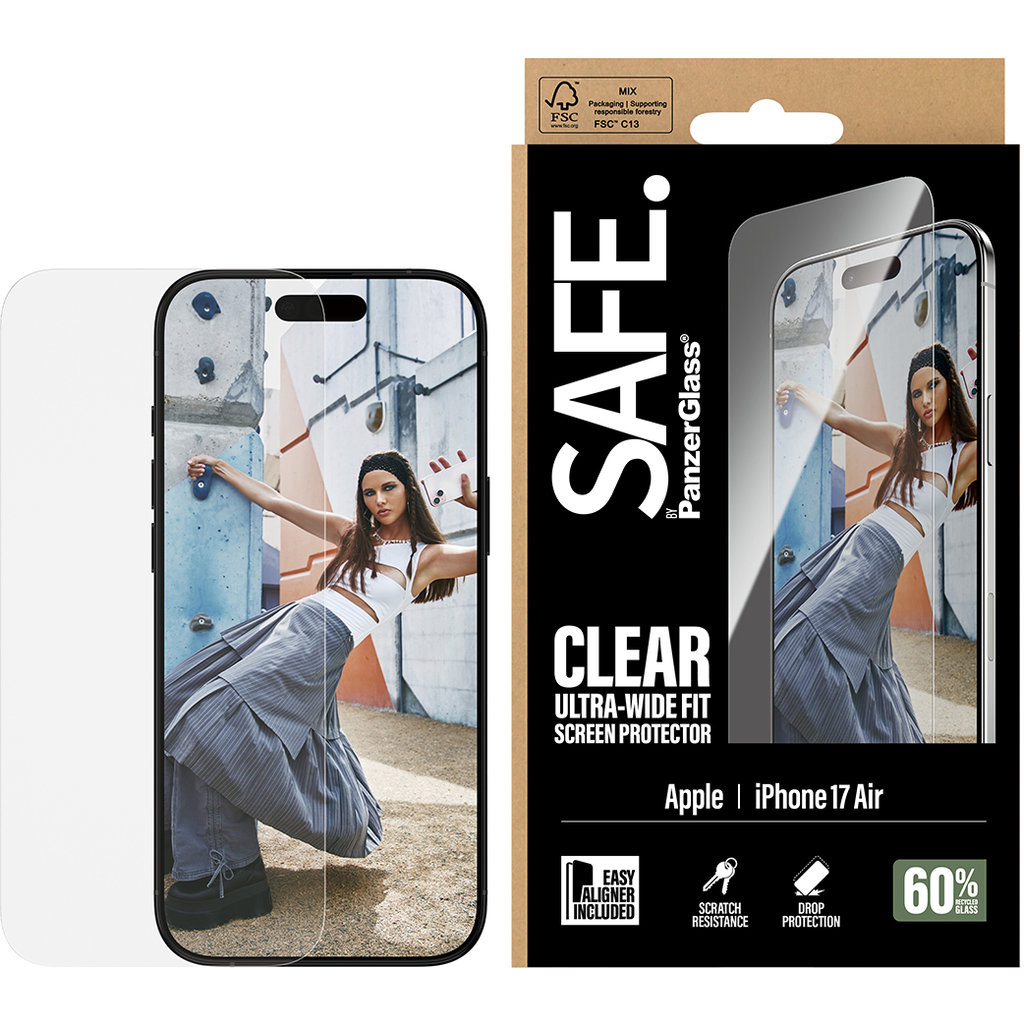 SAFE by Panzerglass Apple iPhone 17 Air - Ultra-Wide-Fit - Afbeelding 3