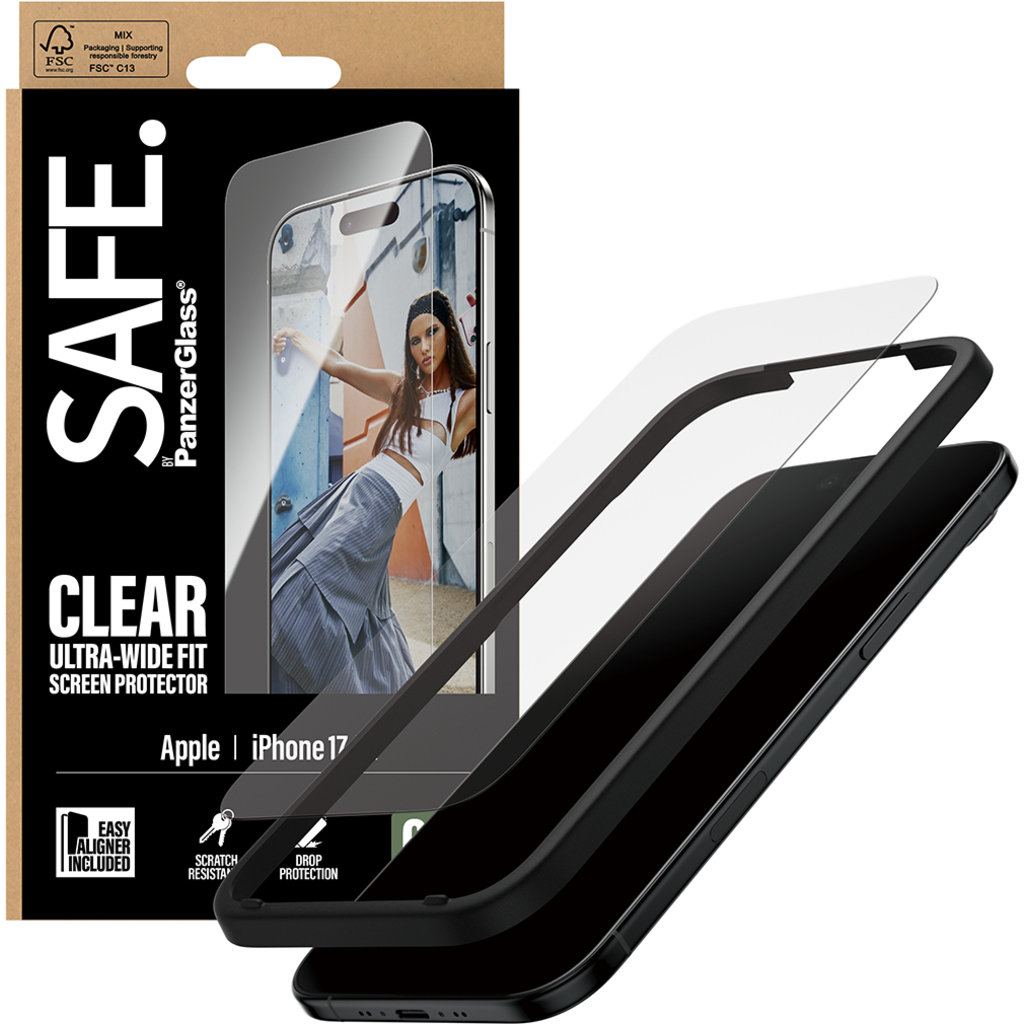 SAFE by Panzerglass Apple iPhone 17 Air - Ultra-Wide-Fit - Afbeelding 5