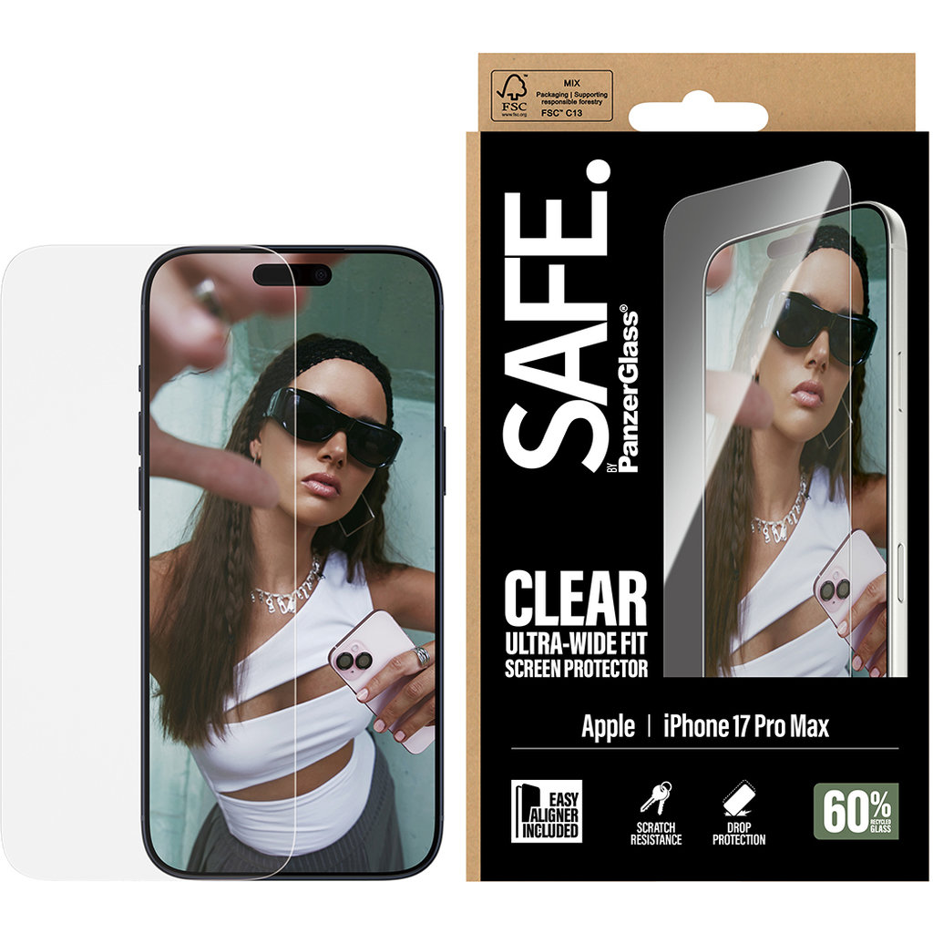 SAFE by Panzerglass Apple iPhone 17 Pro Max - Ultra-Wide-Fit - Afbeelding 3