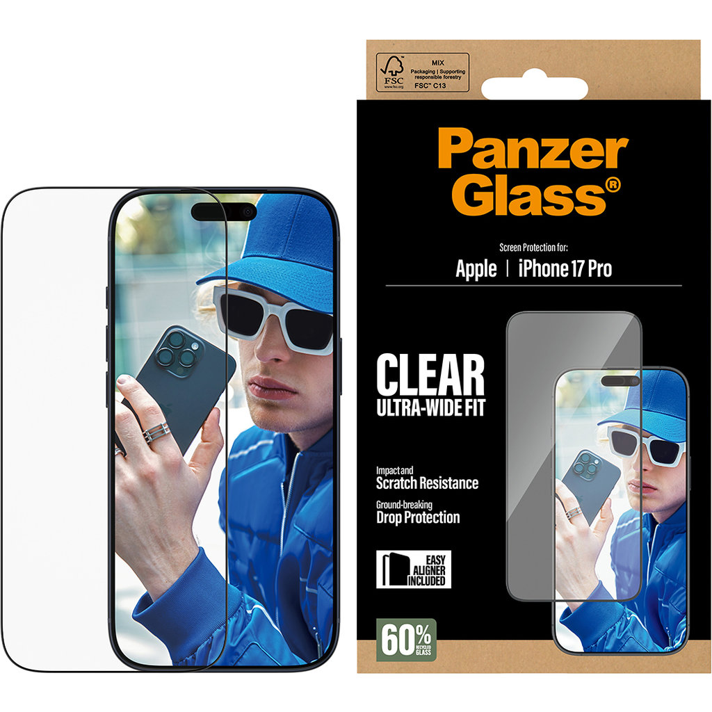 Panzerglass Apple iPhone 17 Pro - Ultra-Wide Fit - Afbeelding 3