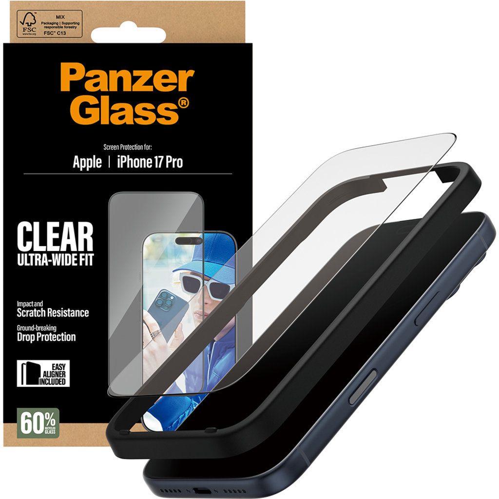 Panzerglass Apple iPhone 17 Pro - Ultra-Wide Fit - Afbeelding 5