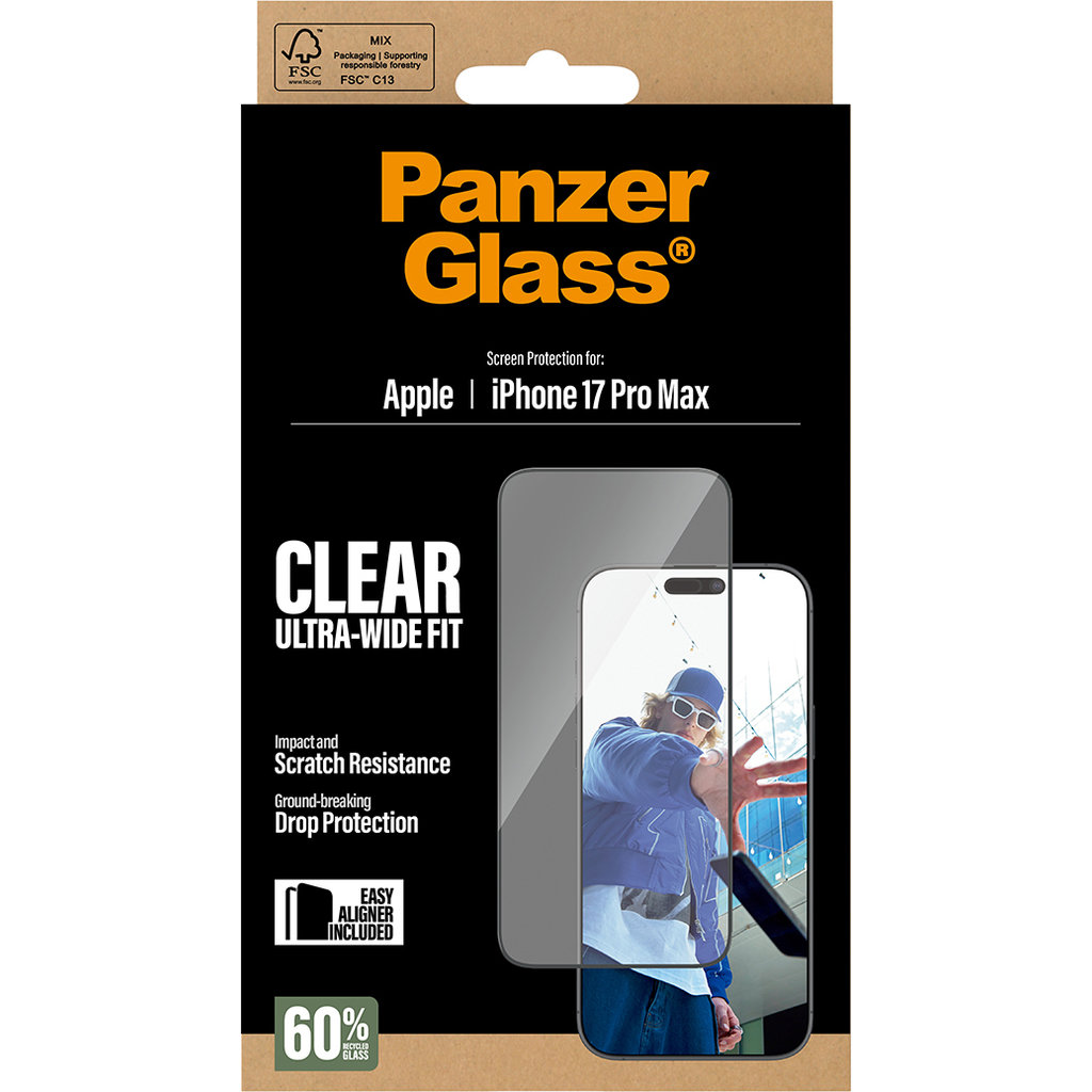 Panzerglass Apple iPhone 17 Pro Max - Ultra-Wide Fit