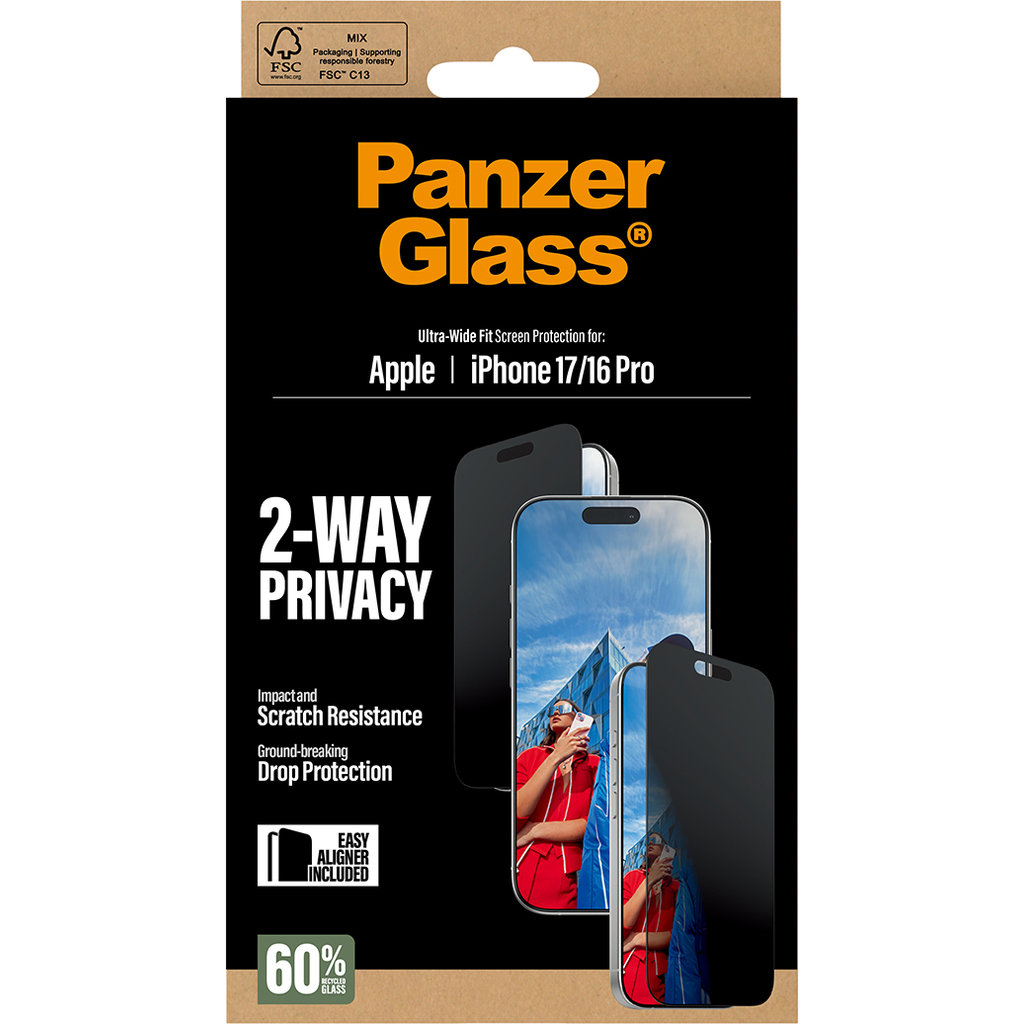 Panzerglass Apple iPhone 17 - Ultra-Wide Fit Privacy Glass