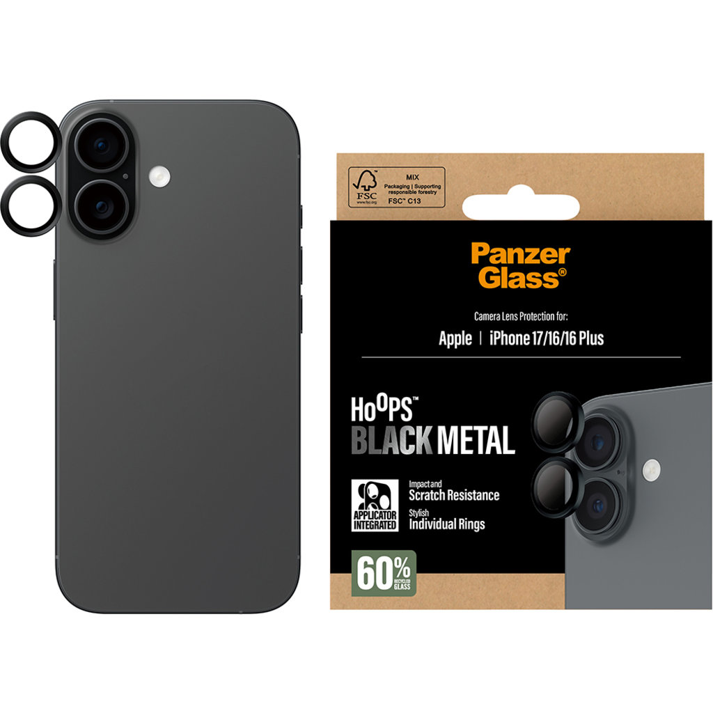Panzerglass Hoops Apple iPhone 17 - Black - Afbeelding 3