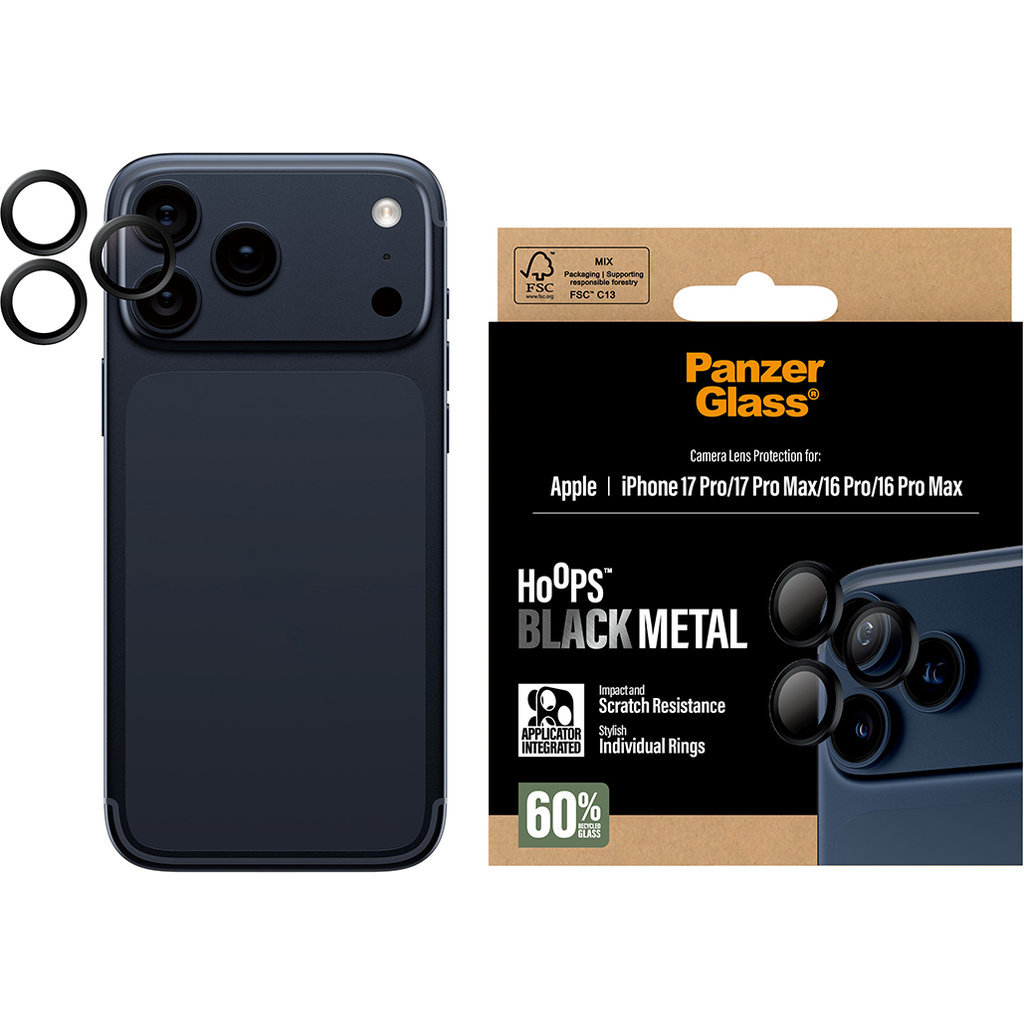 Panzerglass Hoops Apple iPhone 17 Pro/Pro Max - Black - Afbeelding 3