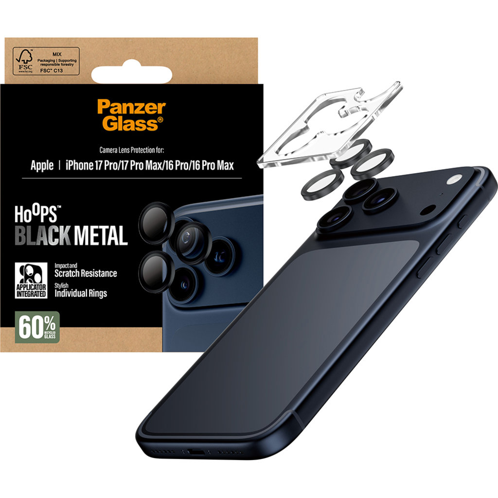 Panzerglass Hoops Apple iPhone 17 Pro/Pro Max - Black - Afbeelding 5