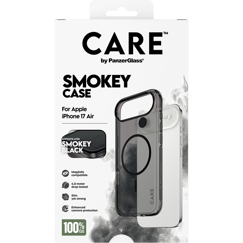 CARE by PanzerGlass Flagship Urban Combat Smokey Black MagSafe iPhone 17 Air - Afbeelding 3