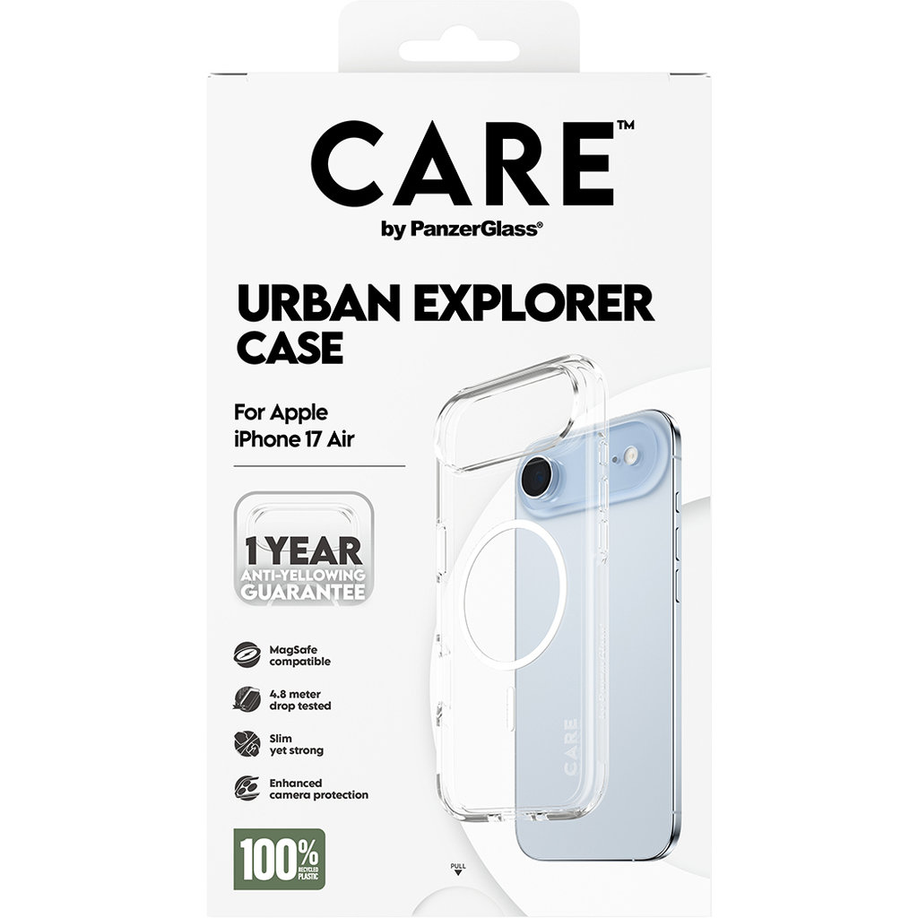 CARE by PanzerGlass Flagship Urban Combat Transp. White MagSafe iPhone 17 Air - Afbeelding 3