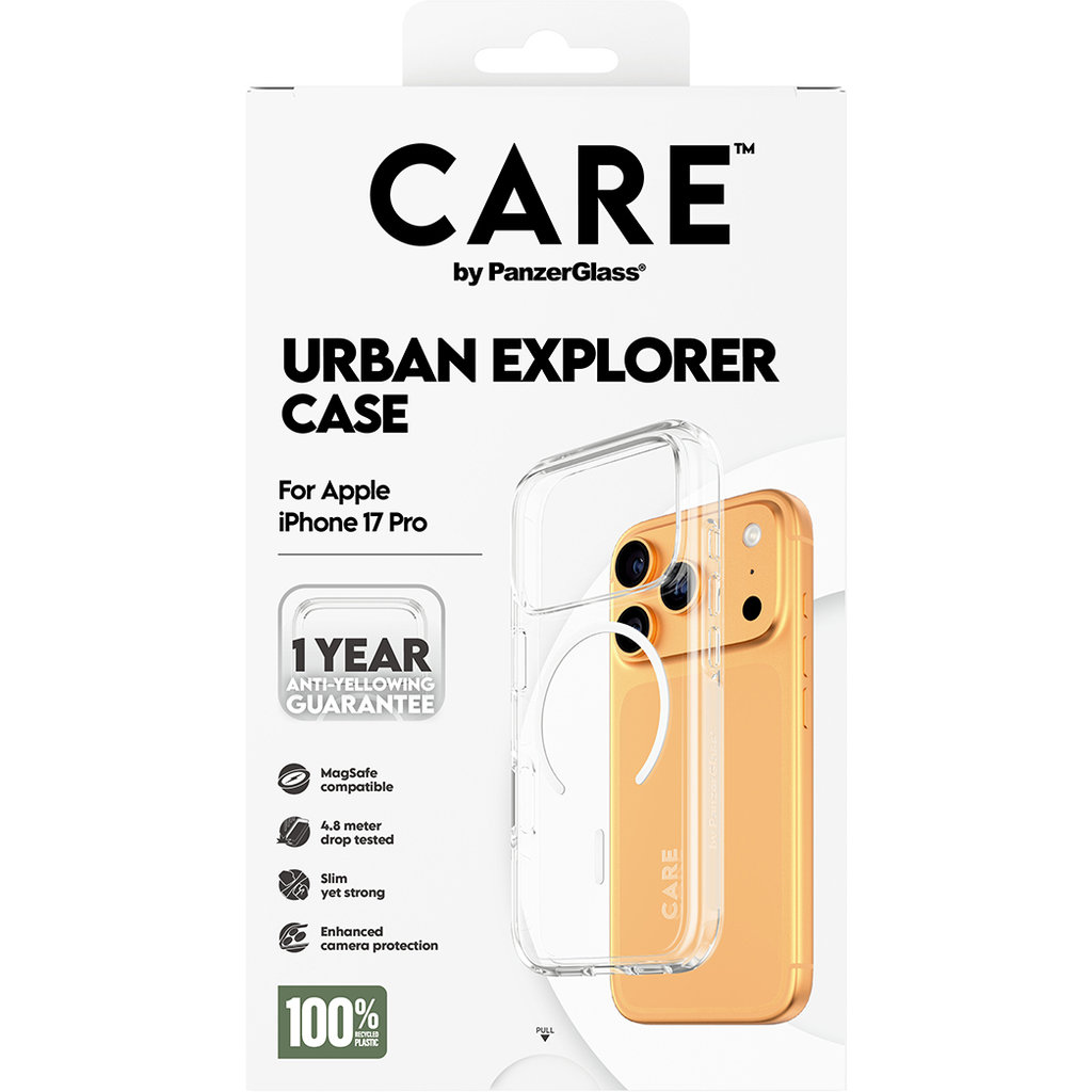 CARE by PanzerGlass Flagship Urban Combat Transp. White MagSafe iPhone 17 Pro - Afbeelding 3