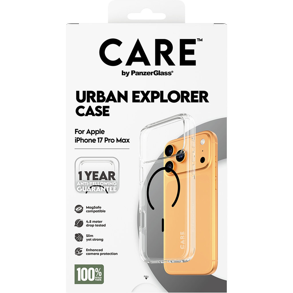CARE by PanzerGlass Flagship Urban Combat Transp. Black MagSafe iPhone 17 Pro Max - Afbeelding 3