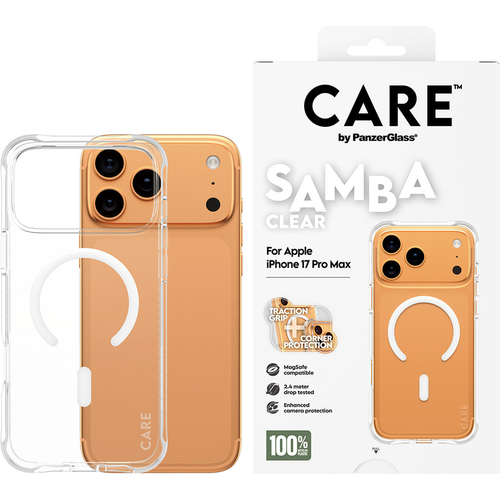 CARE by PanzerGlass Fashionable Case Samba Transparent MagSafe iPhone 17 Pro Max - Afbeelding 2