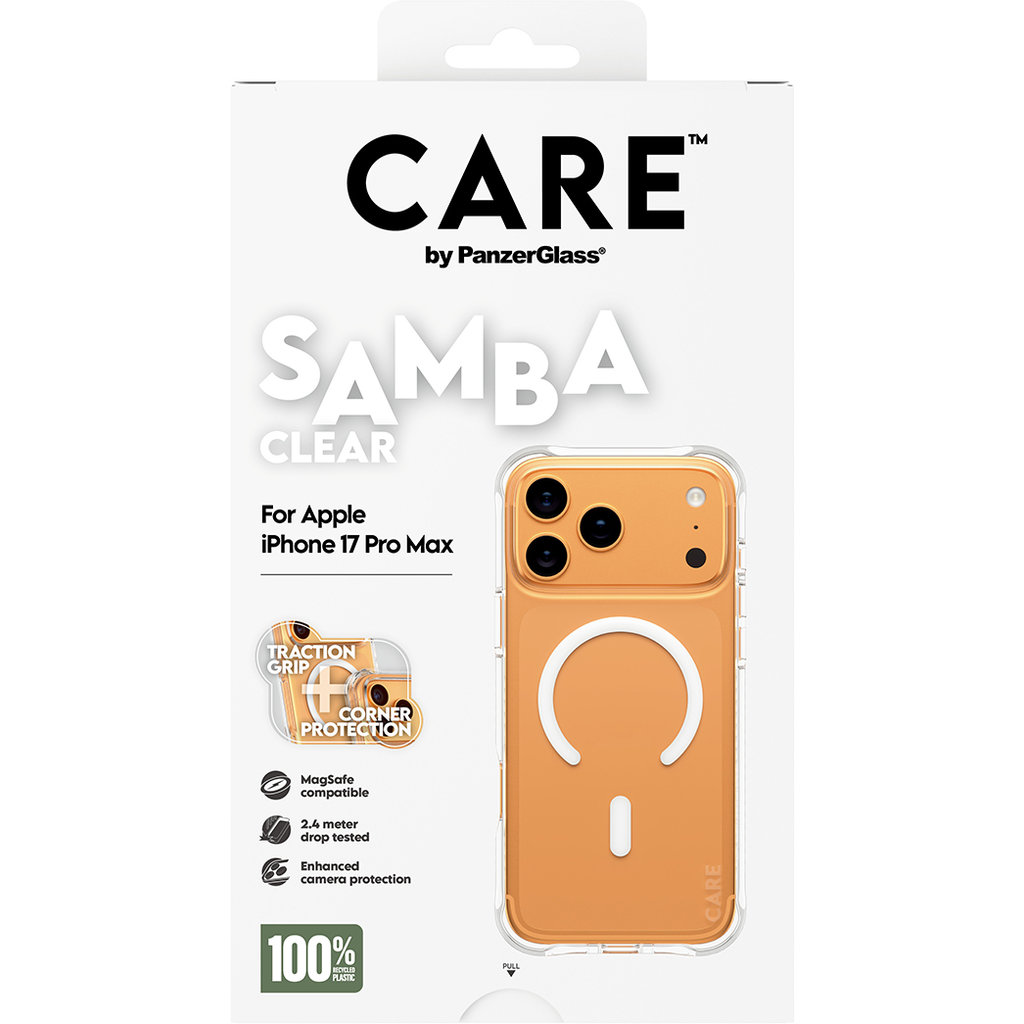 CARE by PanzerGlass Fashionable Case Samba Transparent MagSafe iPhone 17 Pro Max - Afbeelding 3