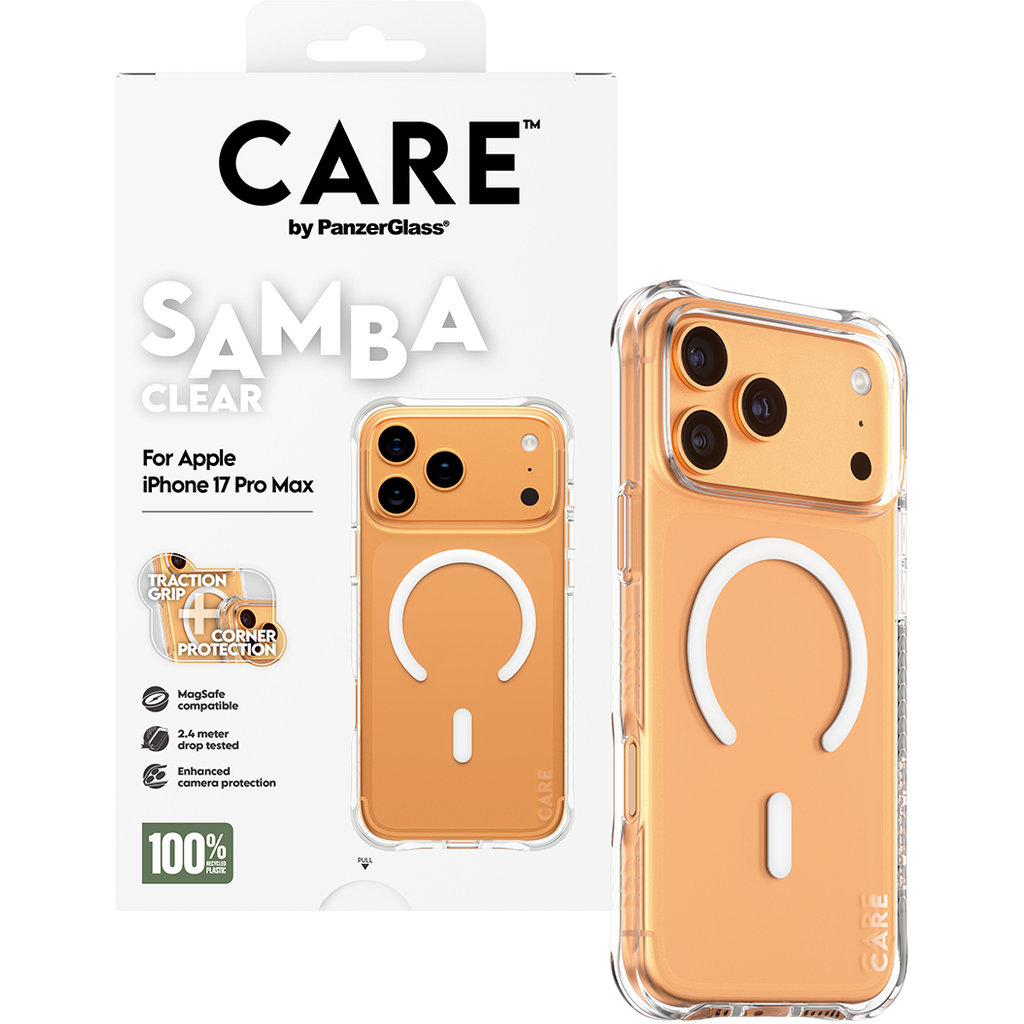 CARE by PanzerGlass Fashionable Case Samba Transparent MagSafe iPhone 17 Pro Max - Afbeelding 5