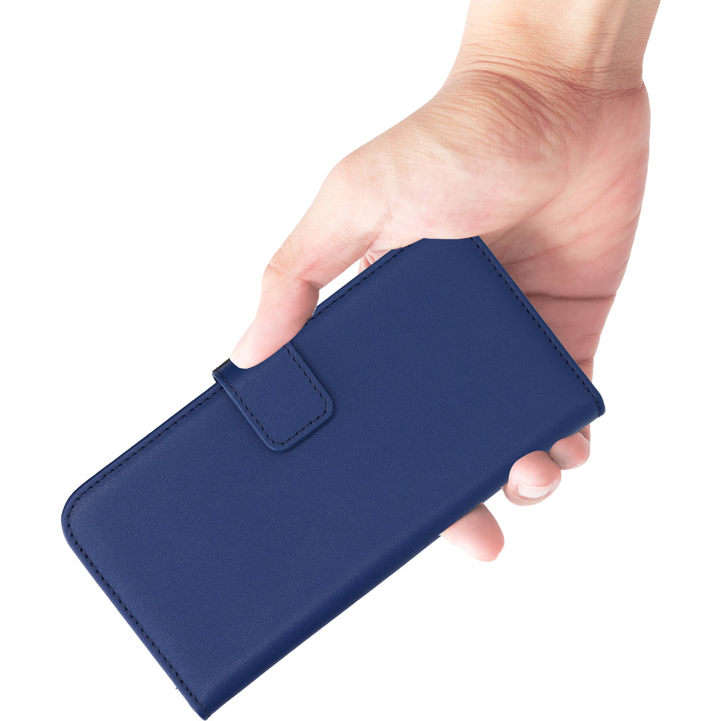 Mobiparts Leather Wallet Case Apple iPhone 17 Pro Max Blue (MagSafe Compatible) - Afbeelding 4