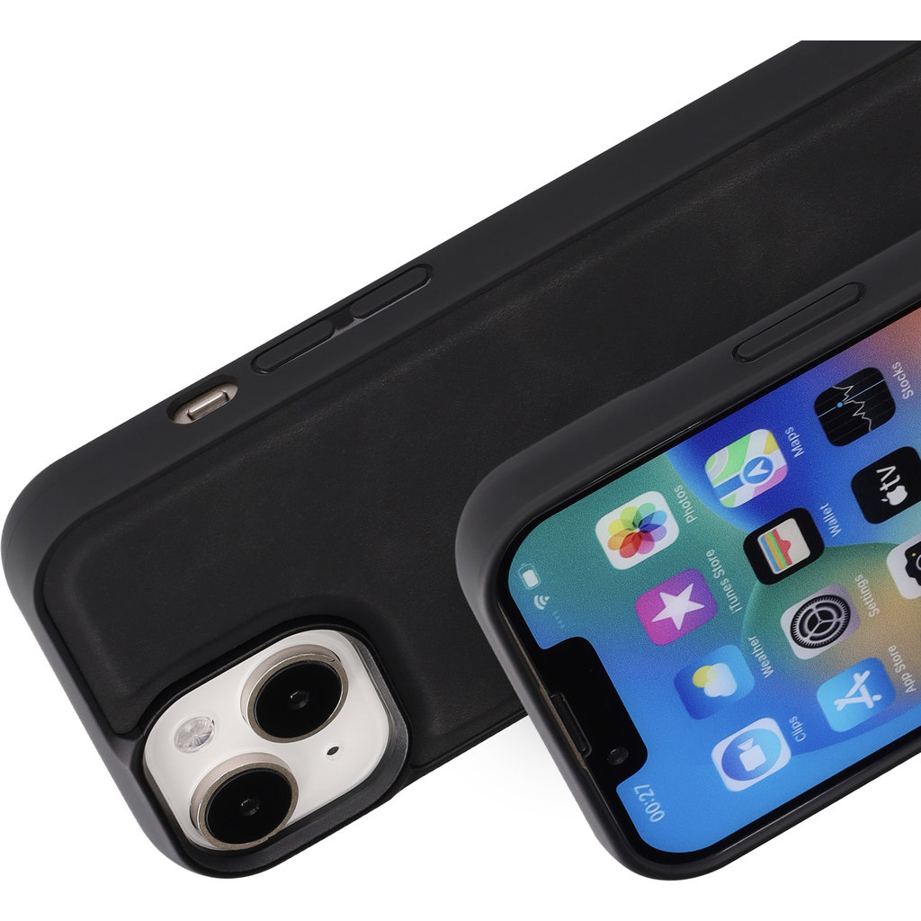 Mobiparts Classic Backcover Apple iPhone 15/14/13 Graphite Black (MagSafe Compatible) - Afbeelding 2