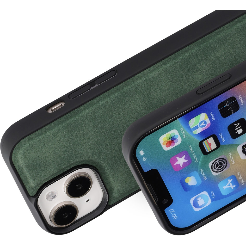 Mobiparts Classic Backcover Apple iPhone 15/14/13 Emerald Green (MagSafe Compatible) - Afbeelding 2