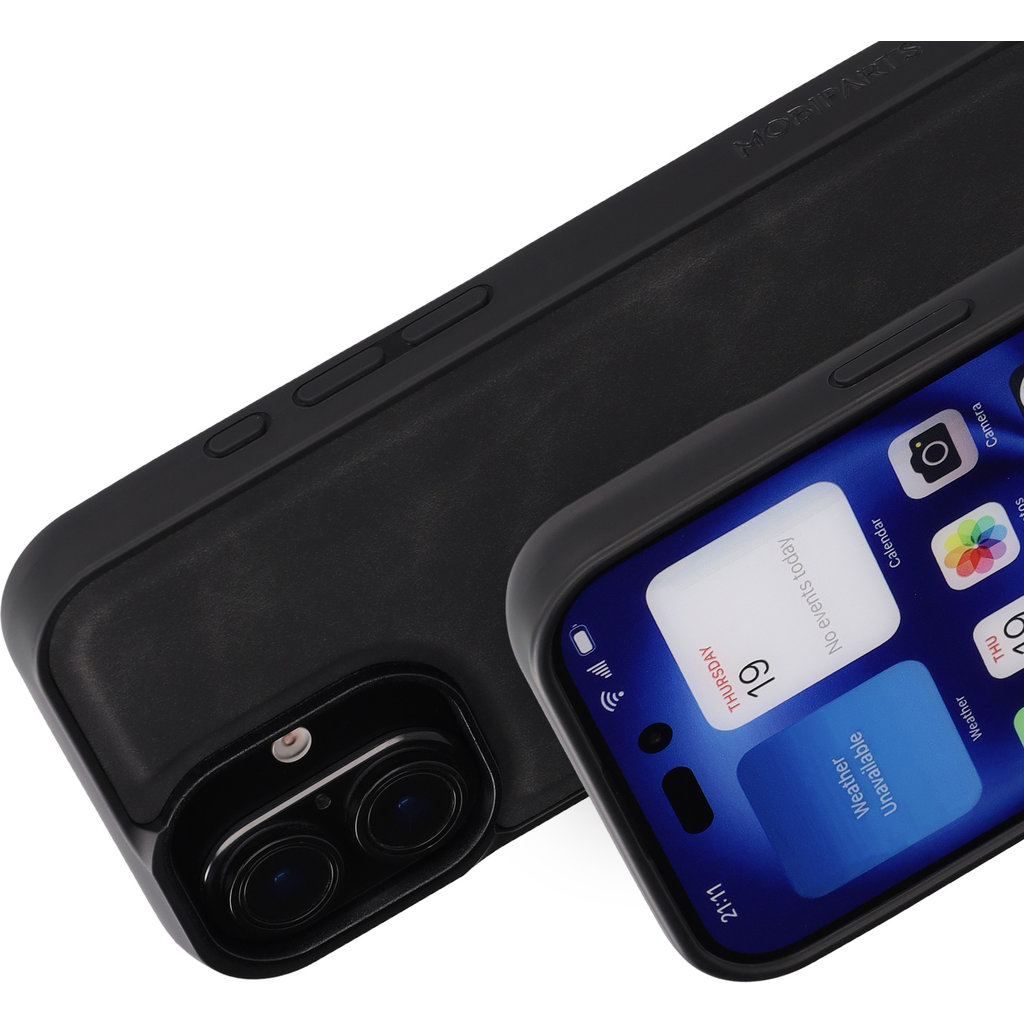 Mobiparts Classic Backcover Apple iPhone 16 Graphite Black (MagSafe Compatible) - Afbeelding 2