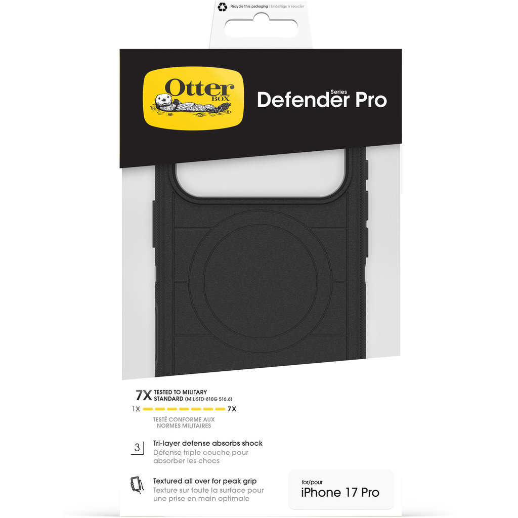 OtterBox Defender Pro MagSafe Camera Control Case Apple iPhone 17 Pro Black - Afbeelding 6