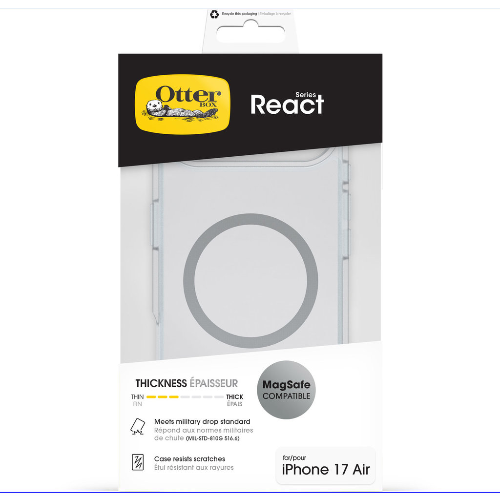 OtterBox React MagSafe Case Apple iPhone Air Clear - Afbeelding 5