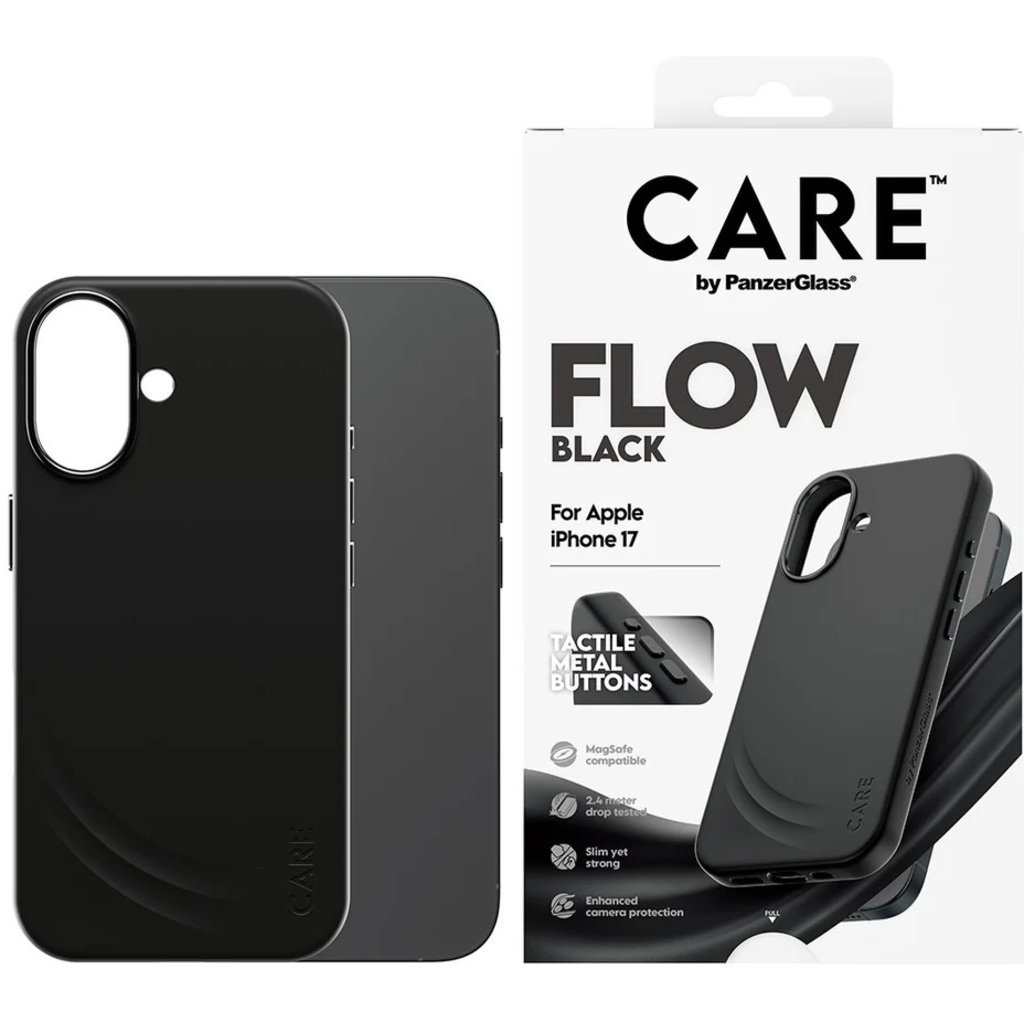 CARE by PanzerGlass Feature FLOW MagSafe Case iPhone 17 Black - Afbeelding 2
