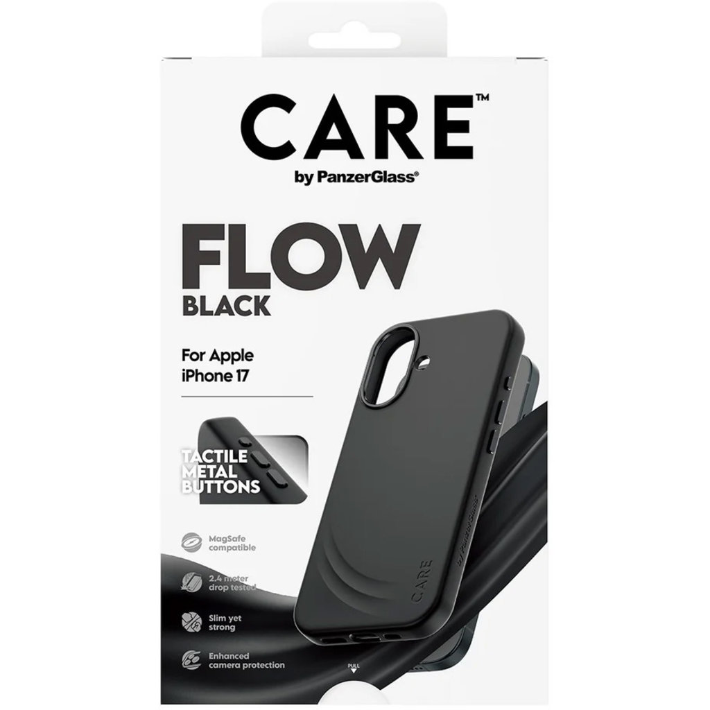 CARE by PanzerGlass Feature FLOW MagSafe Case iPhone 17 Black - Afbeelding 3