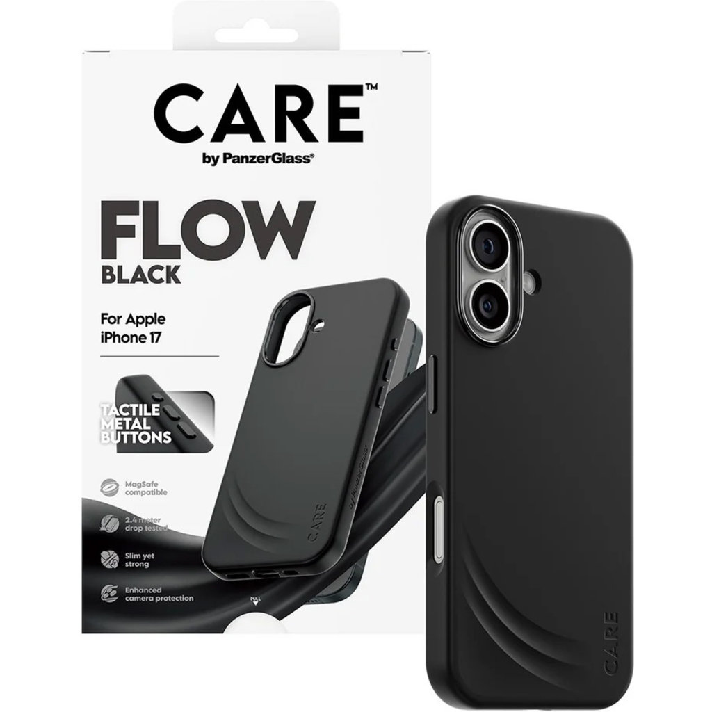 CARE by PanzerGlass Feature FLOW MagSafe Case iPhone 17 Black - Afbeelding 5