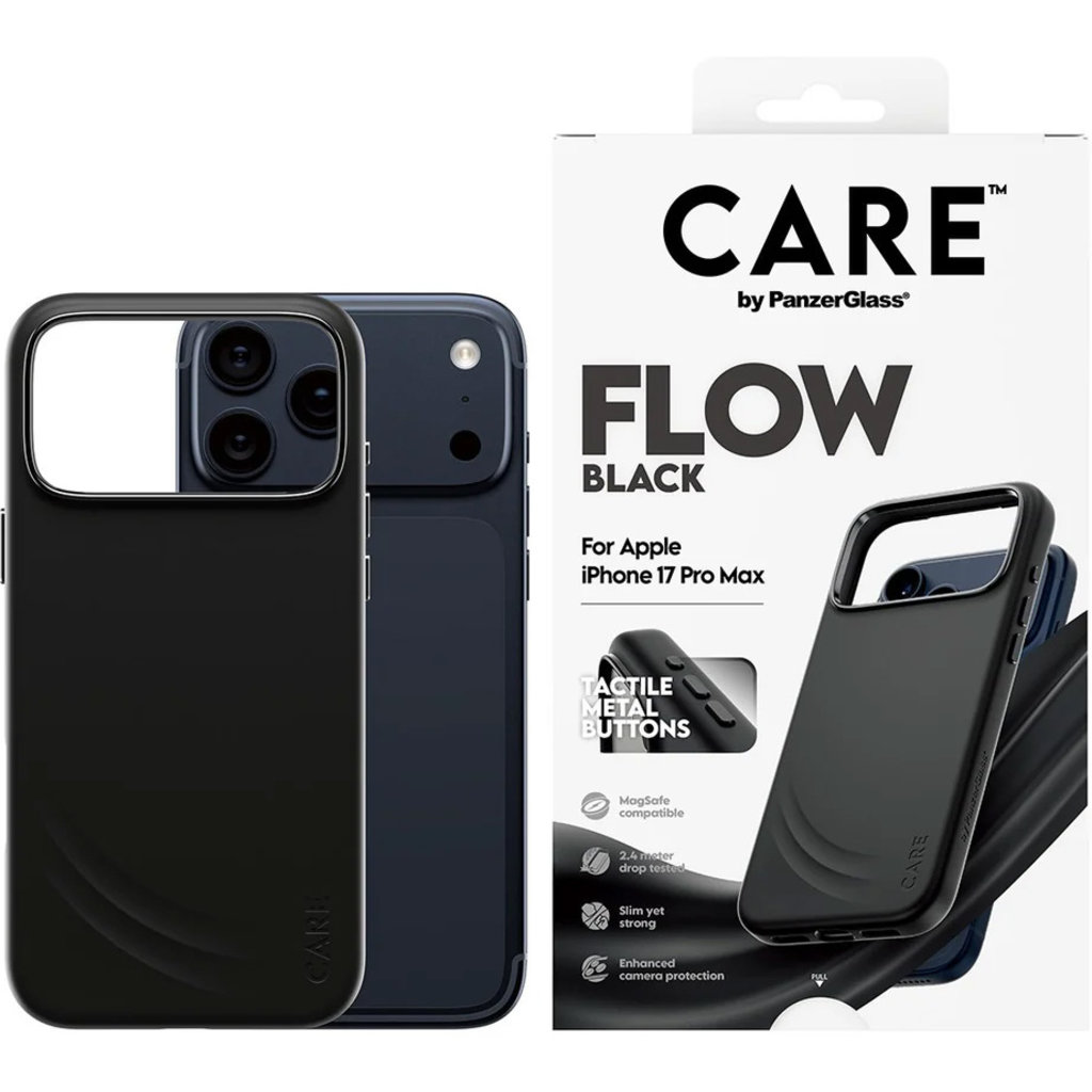 CARE by PanzerGlass Feature FLOW MagSafe Case iPhone 17 Pro Max Black - Afbeelding 2