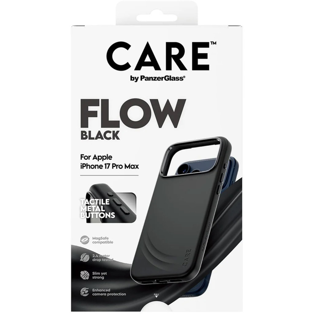 CARE by PanzerGlass Feature FLOW MagSafe Case iPhone 17 Pro Max Black - Afbeelding 3