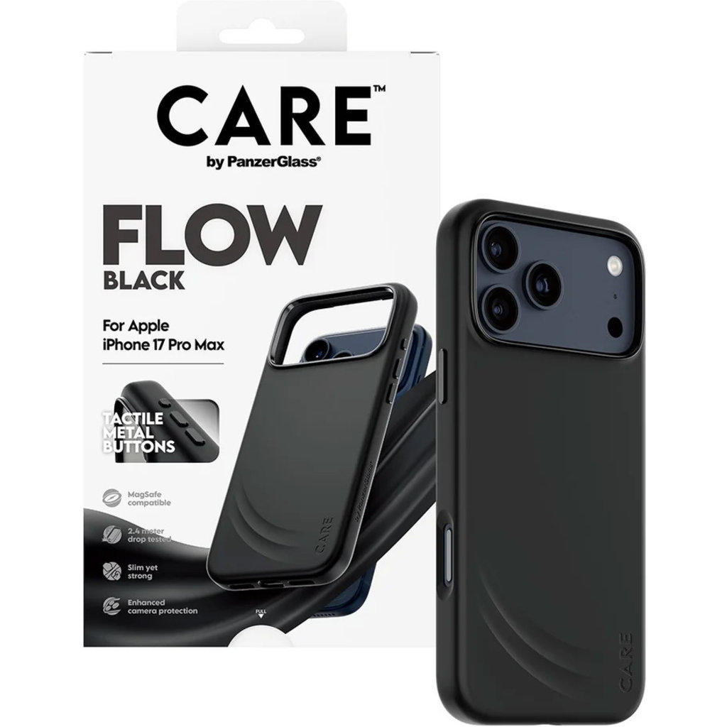CARE by PanzerGlass Feature FLOW MagSafe Case iPhone 17 Pro Max Black - Afbeelding 5