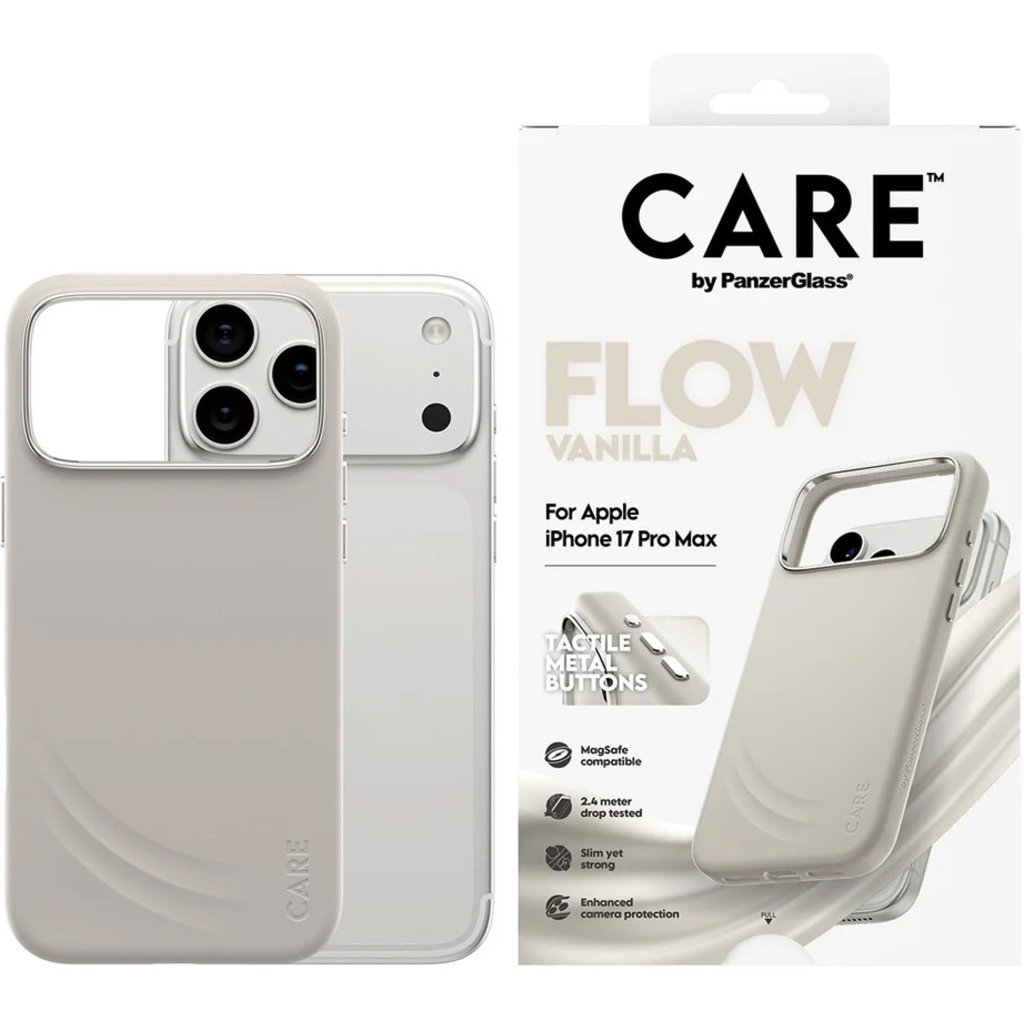 CARE by PanzerGlass Feature FLOW MagSafe Case iPhone 17 Pro Max Vanilla - Afbeelding 2
