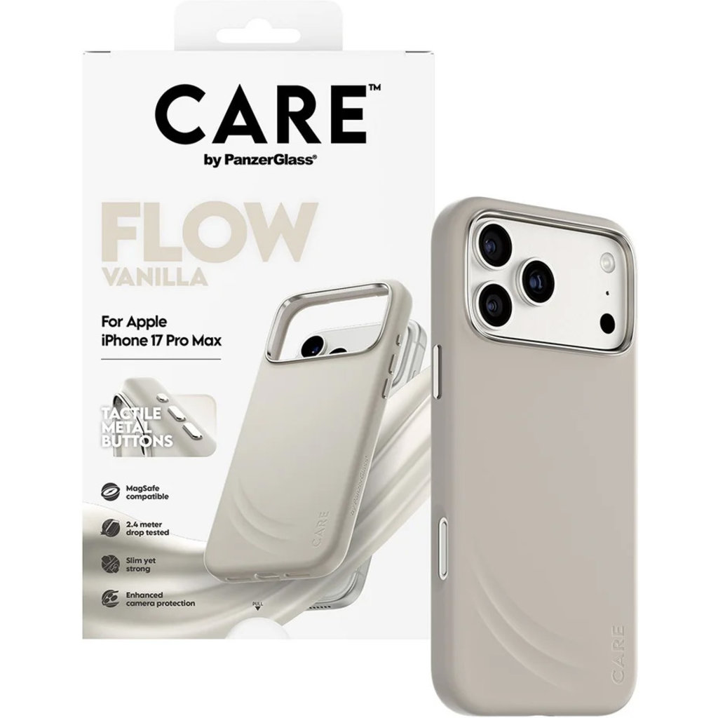 CARE by PanzerGlass Feature FLOW MagSafe Case iPhone 17 Pro Max Vanilla - Afbeelding 5
