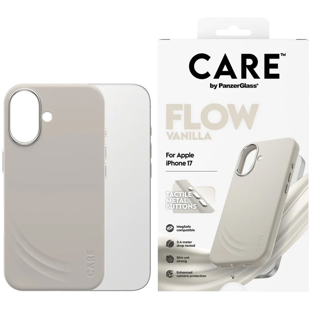 CARE by PanzerGlass Feature FLOW MagSafe Case iPhone 17 Vanilla - Afbeelding 2