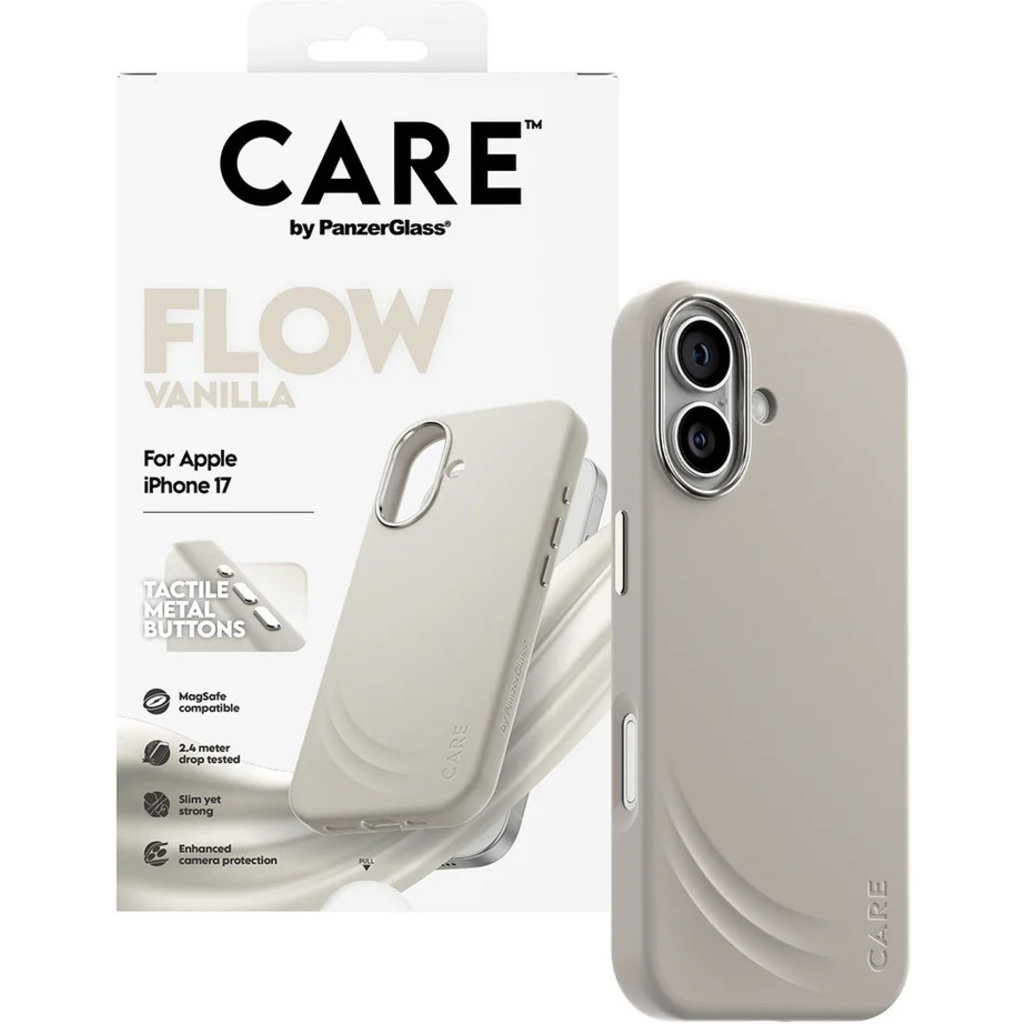 CARE by PanzerGlass Feature FLOW MagSafe Case iPhone 17 Vanilla - Afbeelding 5