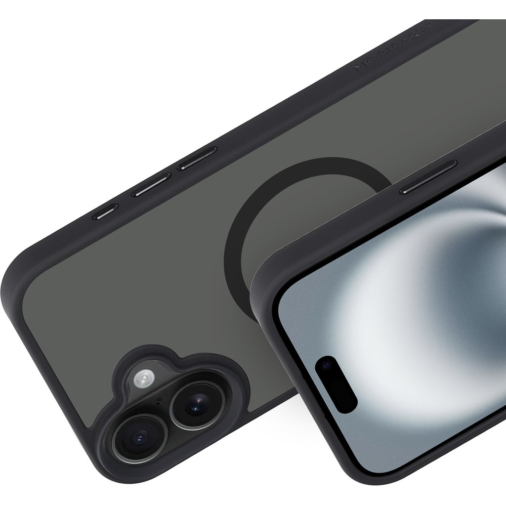 Mobiparts Hardcover Apple iPhone 16 Plus Satin Black (Magsafe Compatible) - Afbeelding 2