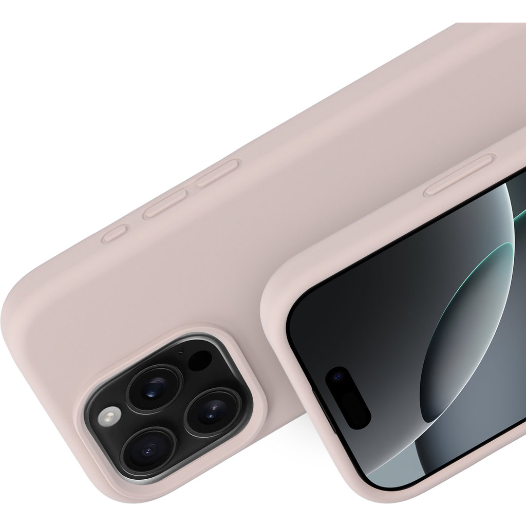 Mobiparts Silicone Cover Apple iPhone 16 Pro Soft Salmon - Afbeelding 2